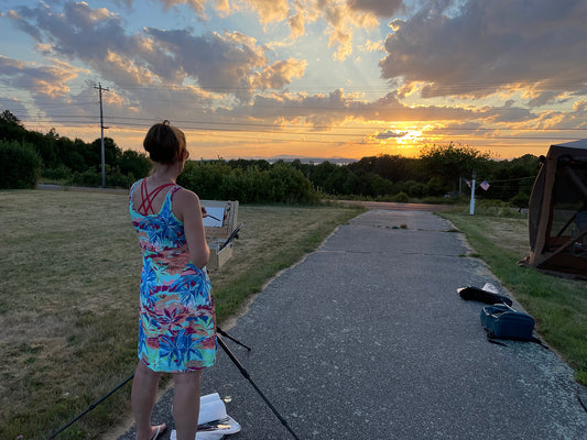 Sunset on Deer Isle // 30 Days, 30 Paintings