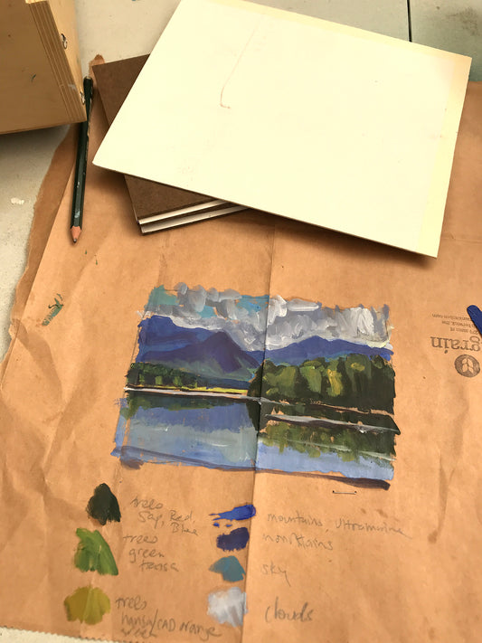 View from the Gas Station, Eustis // 30 Days 30 Paintings