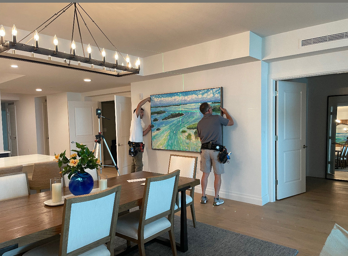 Custom Painting Final Balance – 72"x48" Shell Key Preserve | Dean & Janice
