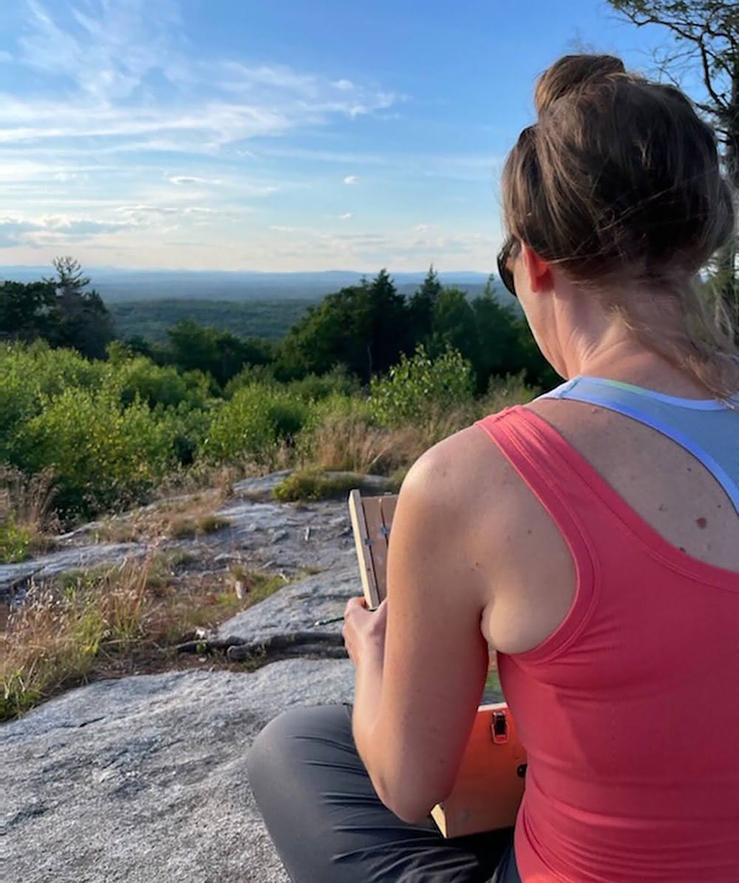 Looking West toward New Hampshire From Mt. Agamenticus at Sunset
