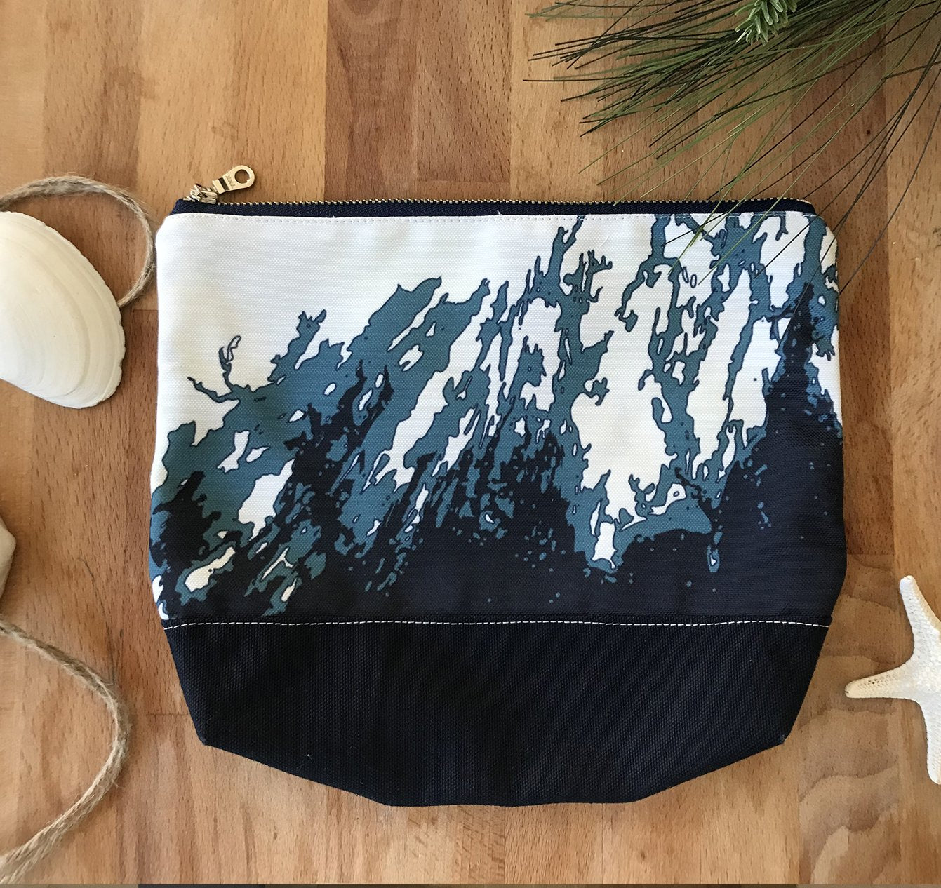 ONE-OF-A-KIND Maine Zip Clutch/Essentials Pouch