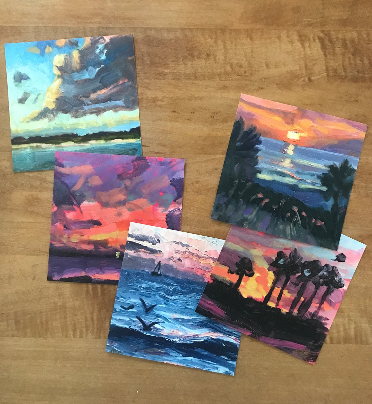 Natural Places Plein Air Postcard Pack (Set of 5) (Free Shipping)