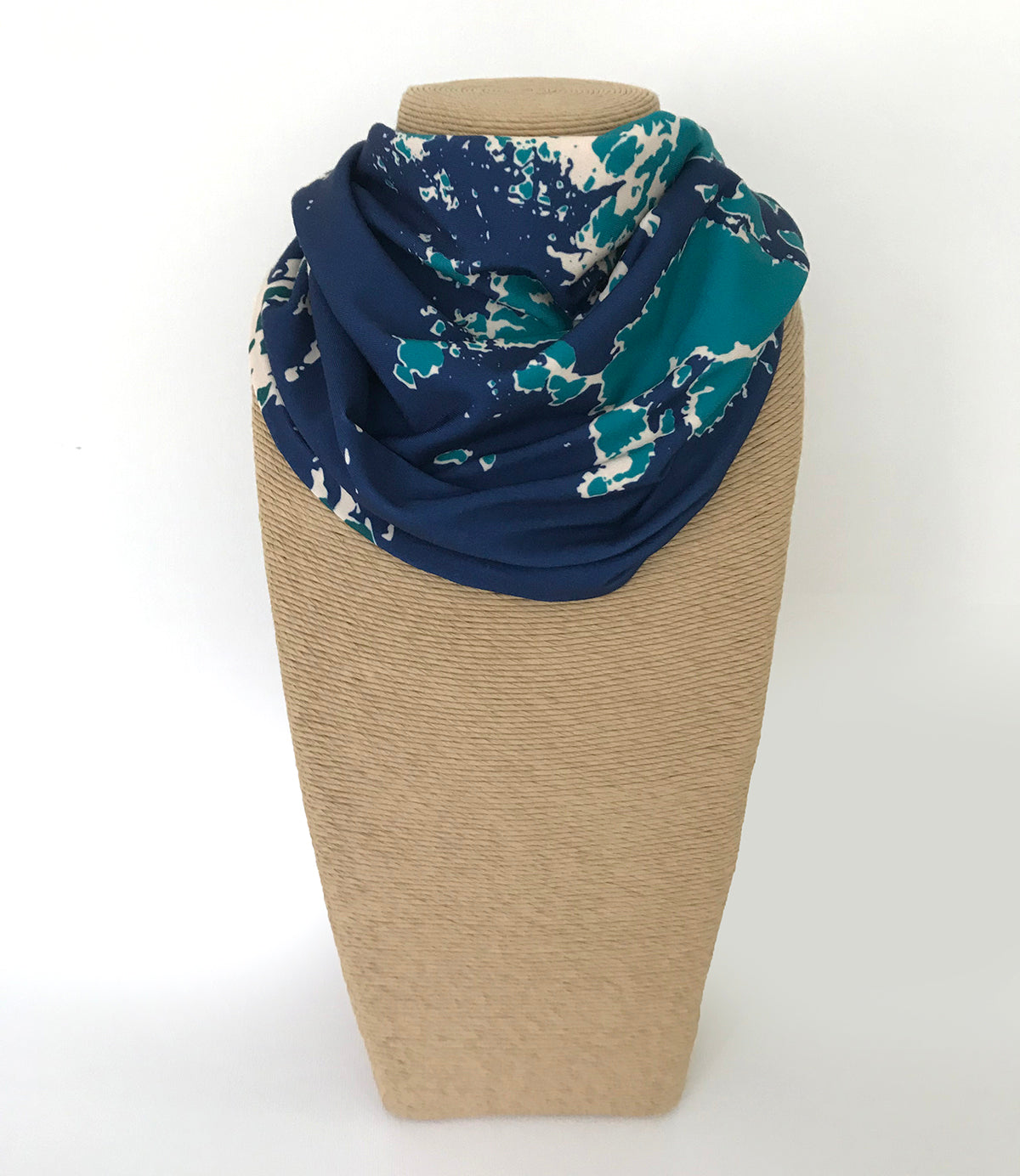 NEW Coastline Multi-Way Mini Infinity Scarf, Coastal Pine + Dark Turquoise