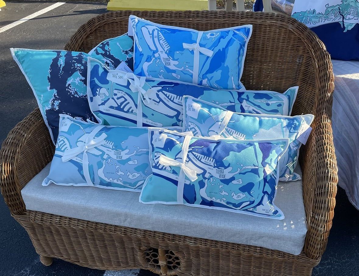 Tierra Verde 12x20 or 16x16 Faded Aqua
