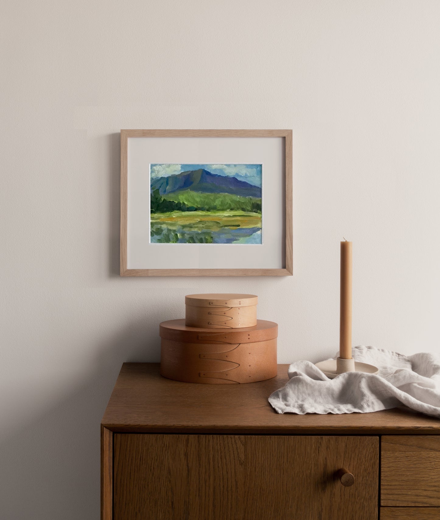 View of MT. Katahdin from Compass Pond (Print)