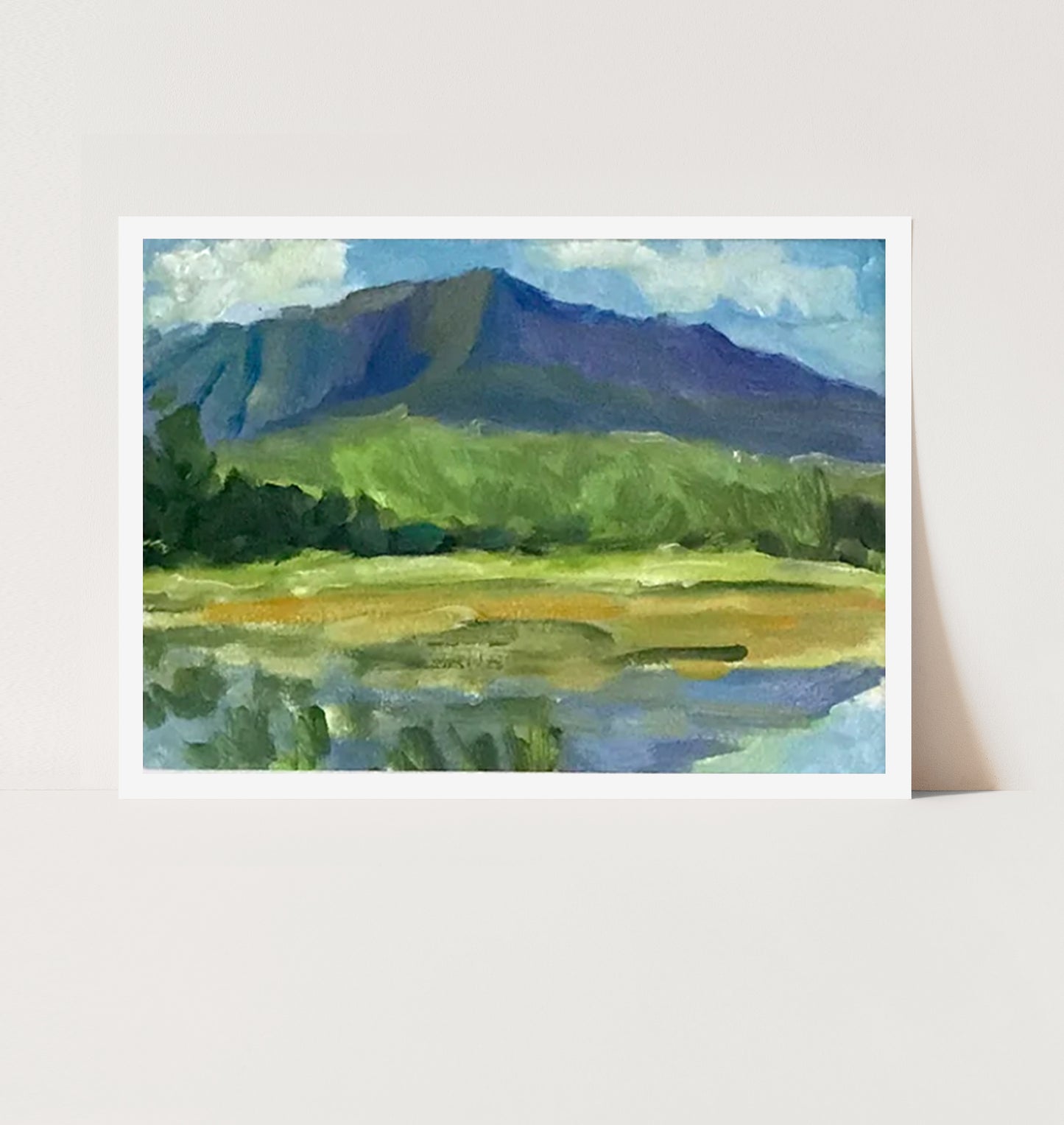 View of MT. Katahdin from Compass Pond (Print)