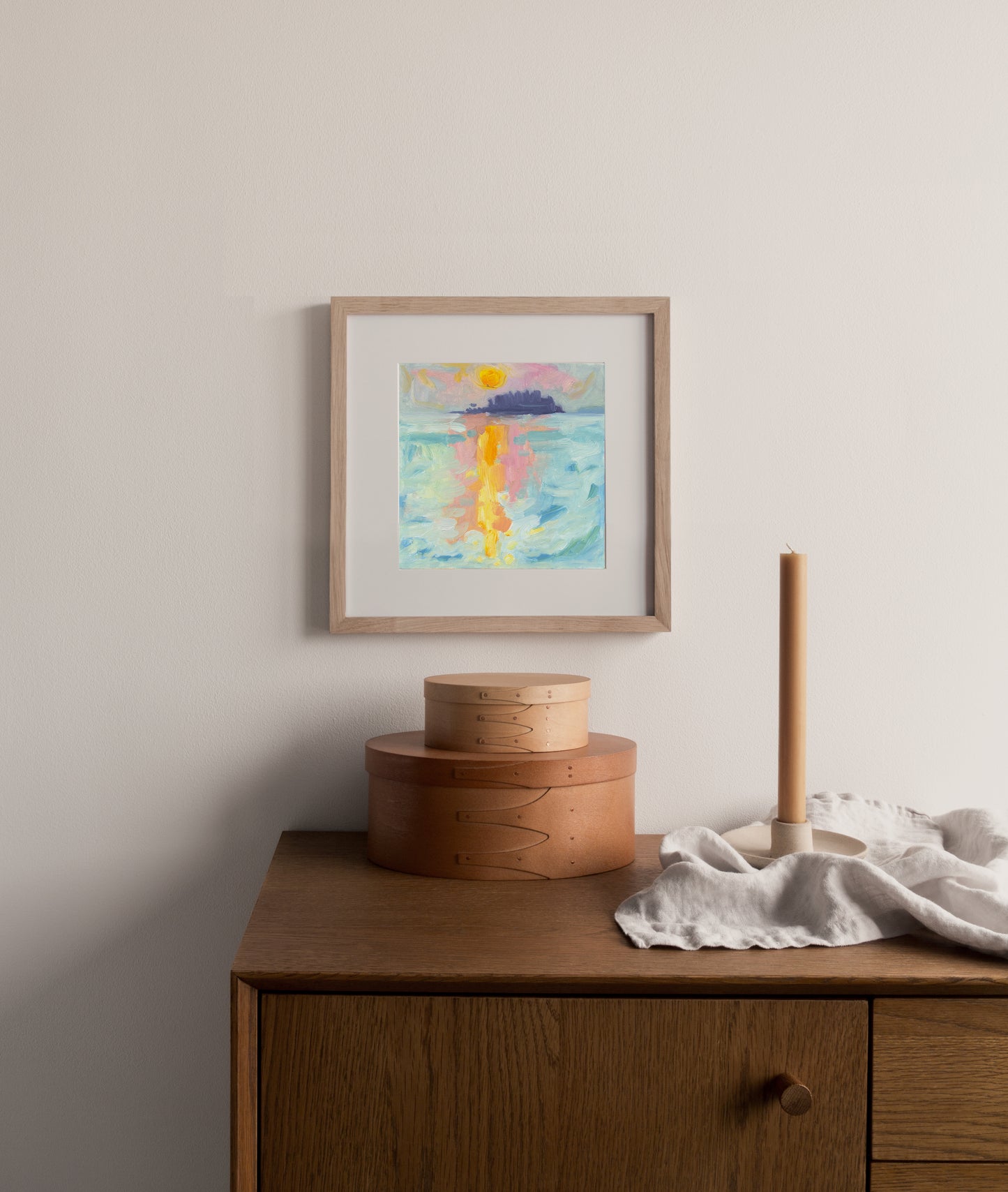 Yellow Sunrise over Penobscot Bay (Print)