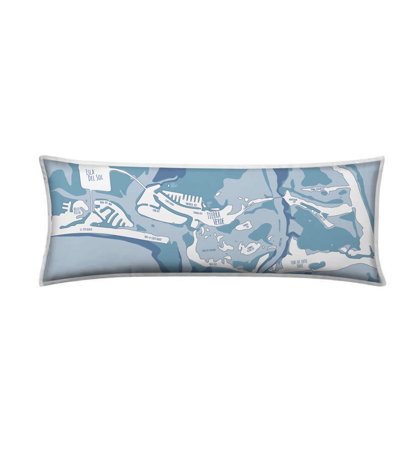 Tierra Verde 14x36 Statement Pillow, Faded Blue