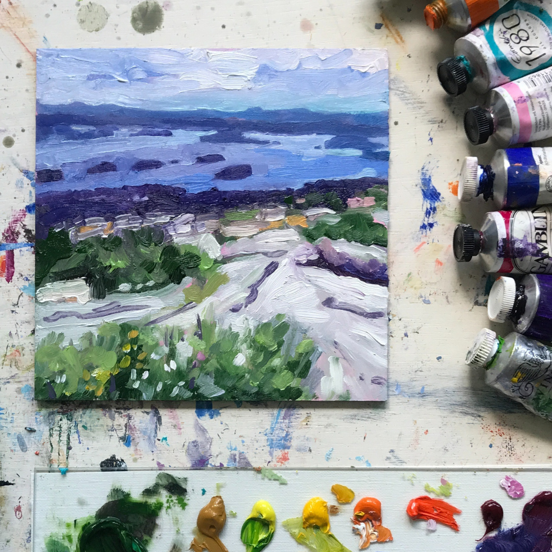 Capturing Memories of Acadia: 'View from Cadillac Mountain' // 30 Days, 30 Paintings
