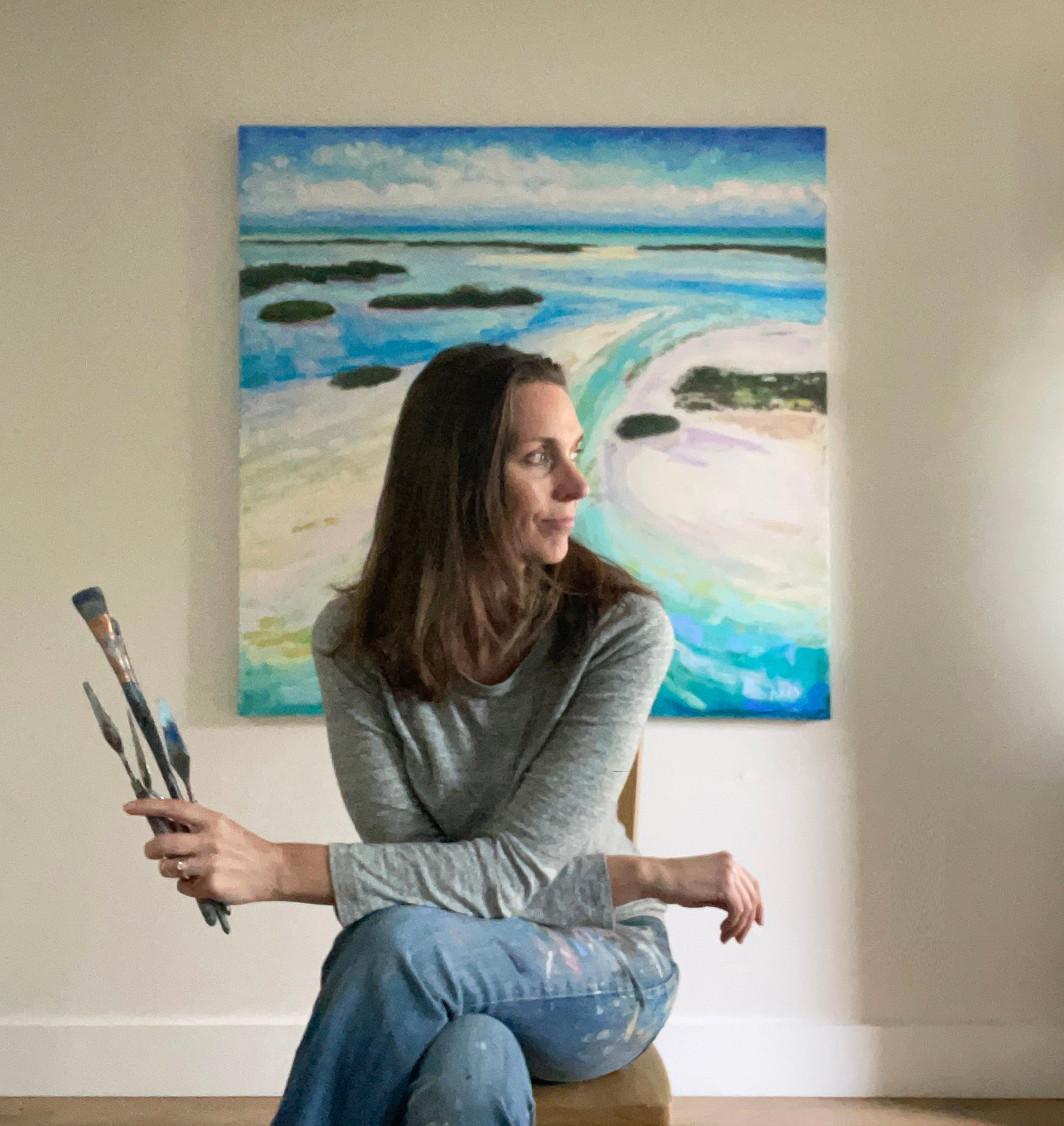Original Oil Paintings and Iconic Map Designs By Anne Zimmerman Briand