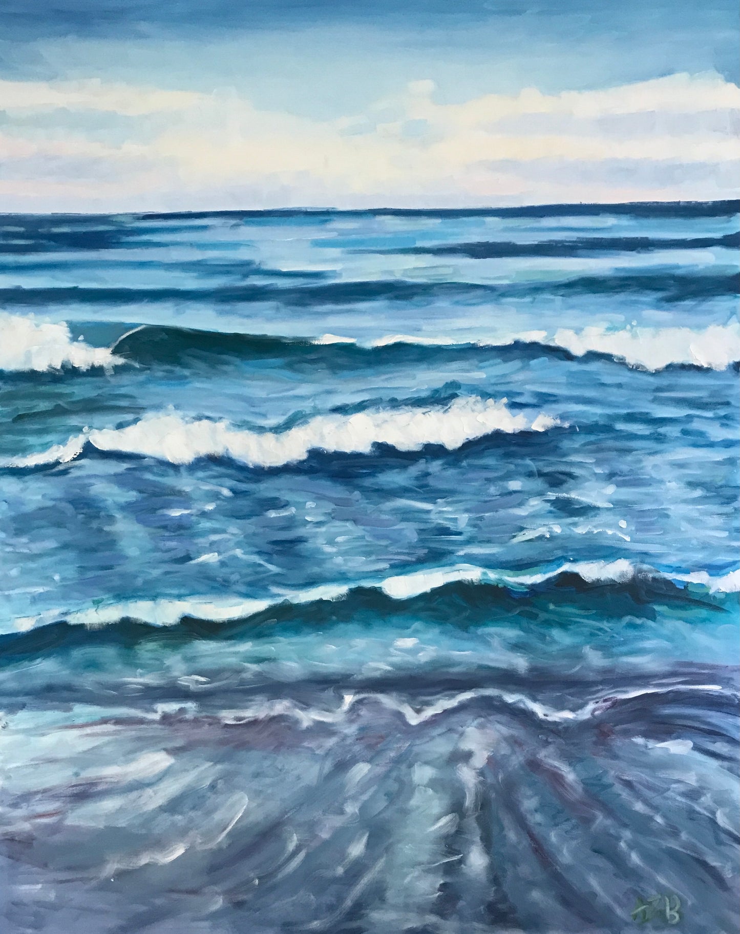 Wave Embrace, 48 x 60 inches
