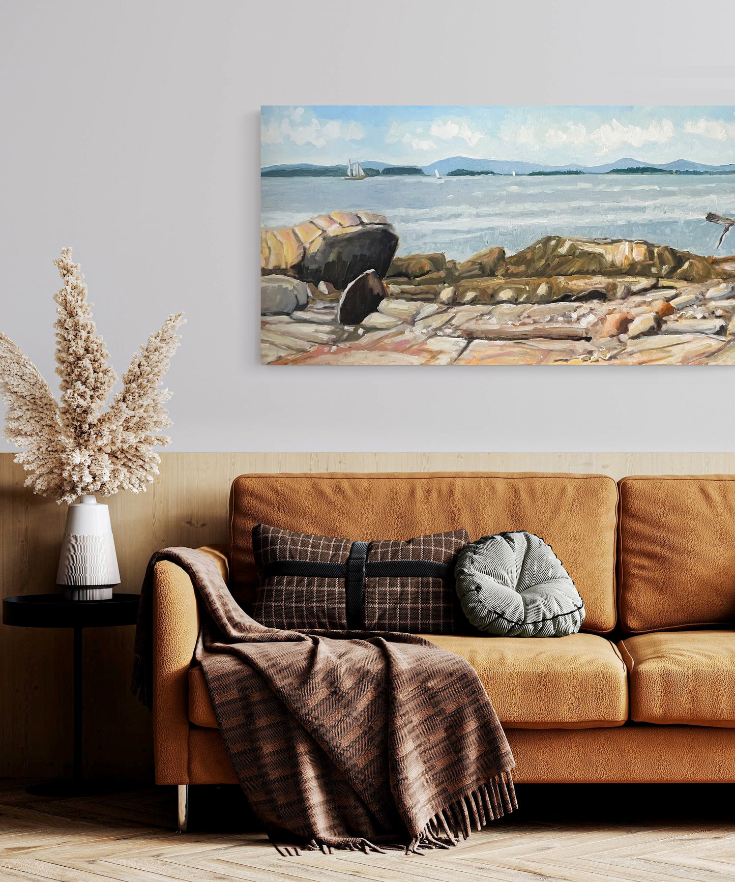 Sailing Home, East Penobscot Bay, 48 x 24 inches