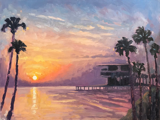 Sunrise In Front of the Pier, 40x30