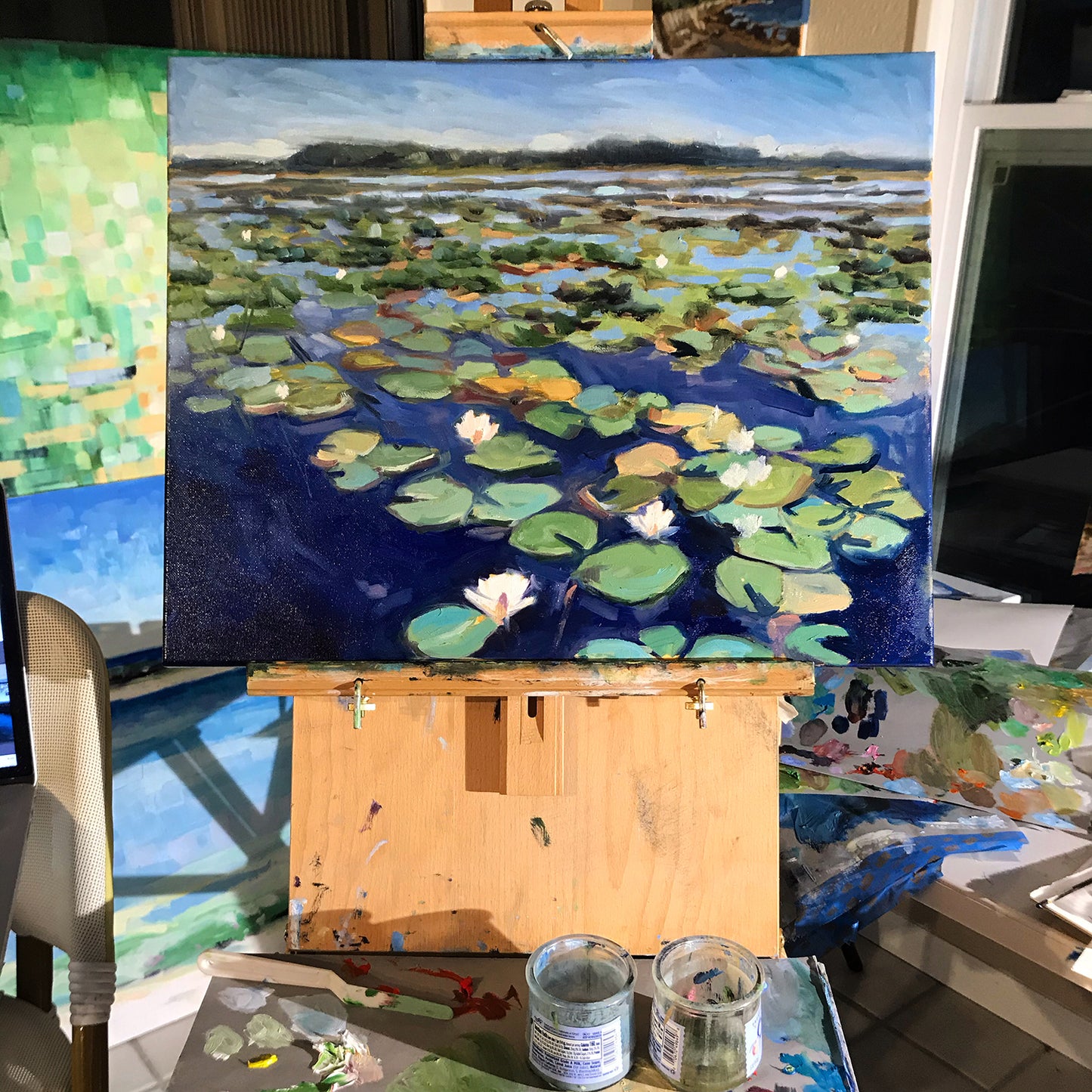 Water Lilies, 20x16 inches