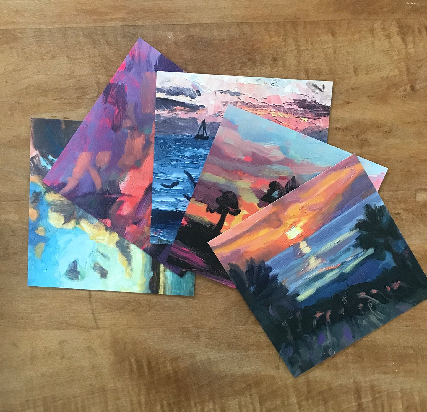 Natural Places Plein Air Postcard Pack (Set of 5) (Free Shipping)