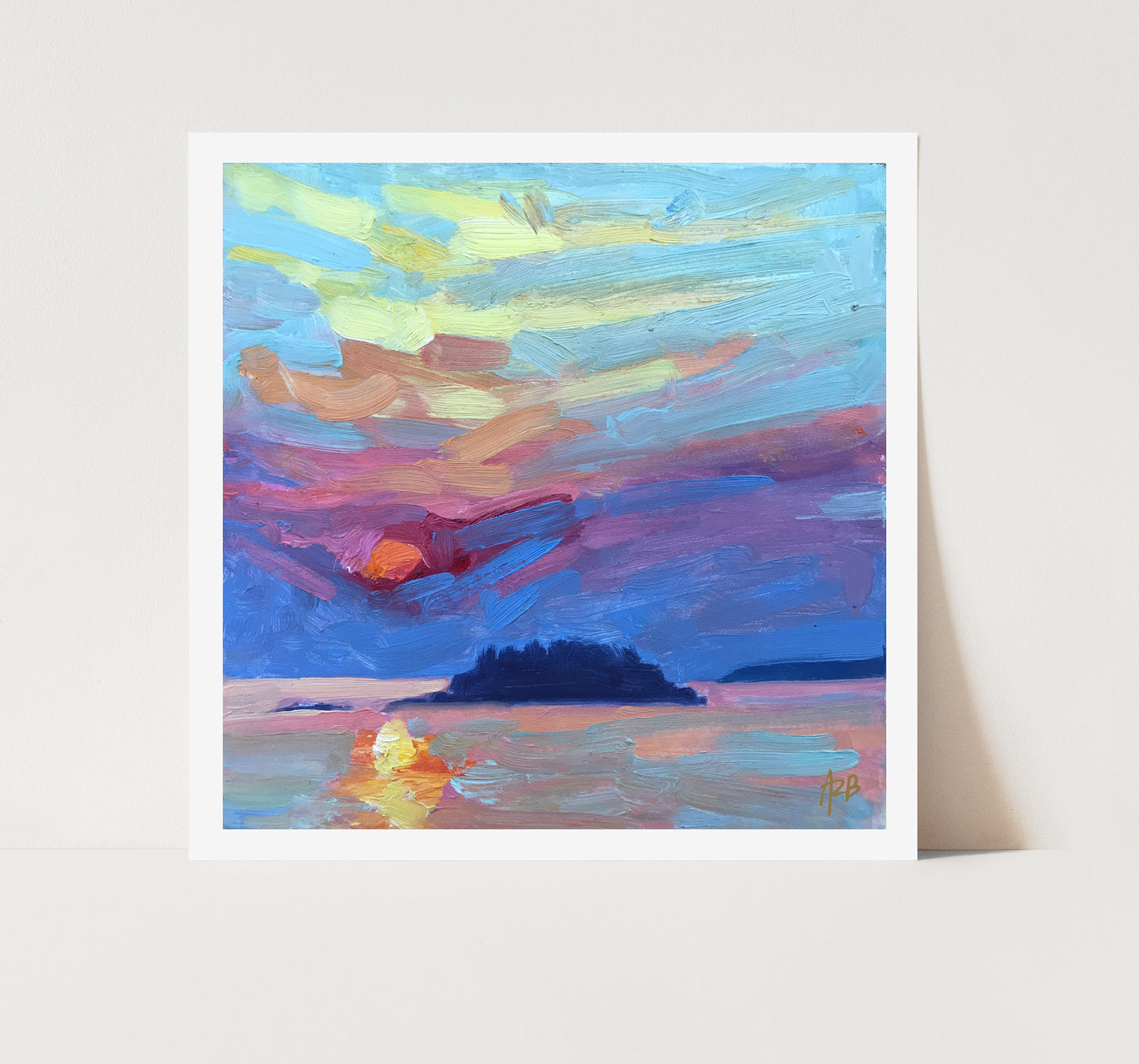 Sunrise over Penobscot Bay (Print)