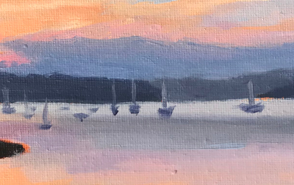 Sunrise Over the Marina II 12x9